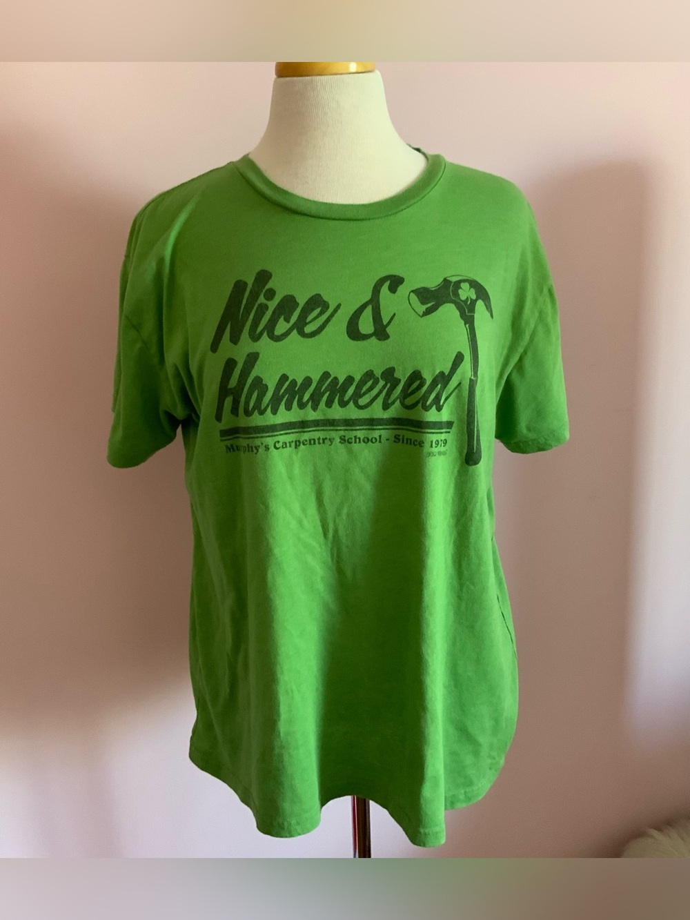 Nice & Hammered Green Graphic Tee